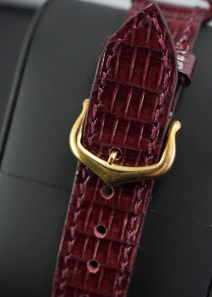 Montre Cartier Tank Must Vermeil Cadran Burgundy