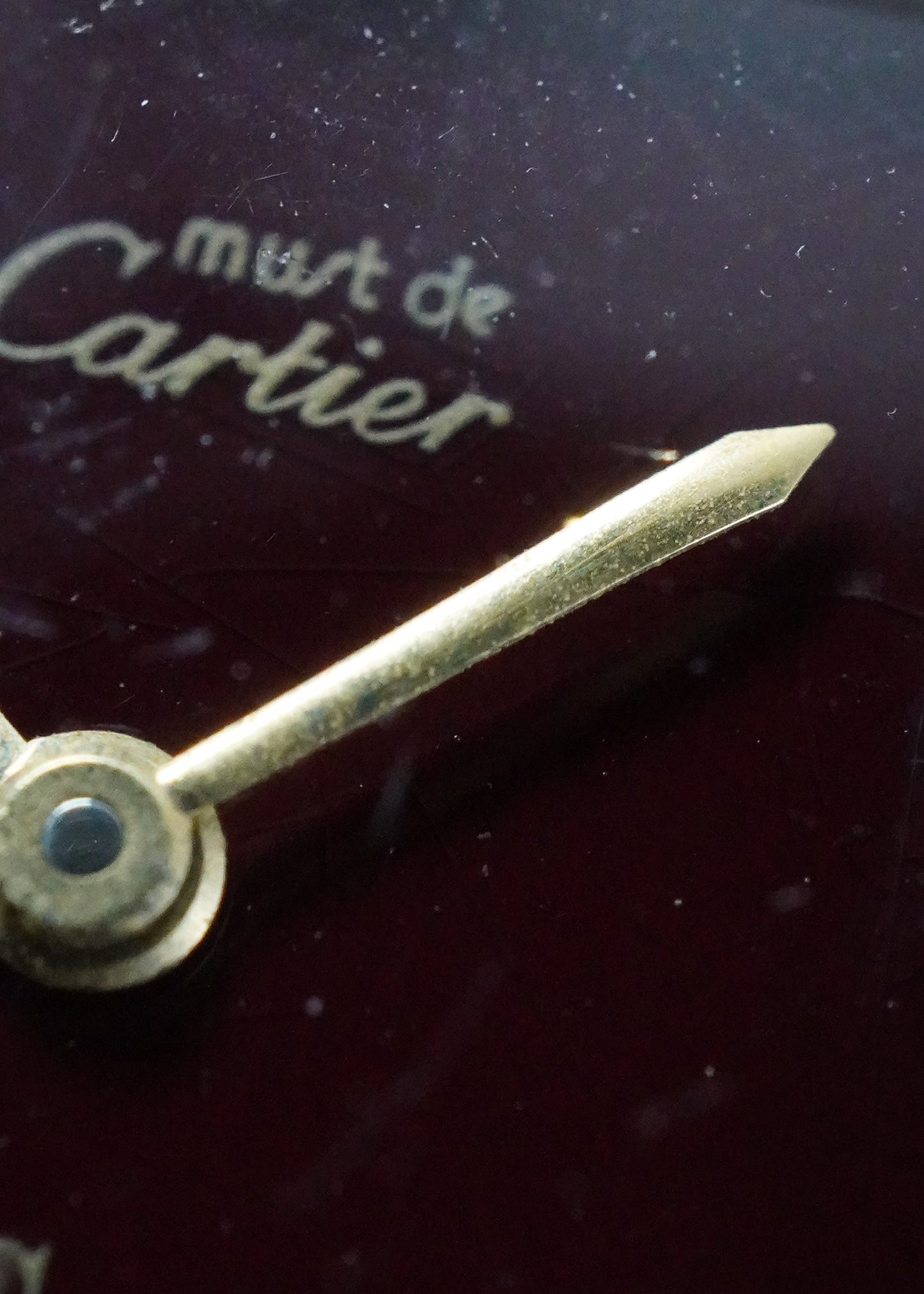 Montre Cartier Tank Must Vermeil Cadran Burgundy
